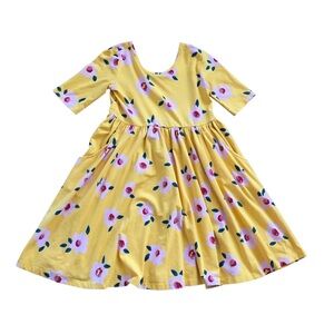 Hanna Andersson Yellow and Red Floral Dress